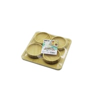 AHŞAP BAMBU 5PCS  ÇEREZLİK - LOKUMLUK KASE SETİ 22X22CM (4490) (Çok Renkli)