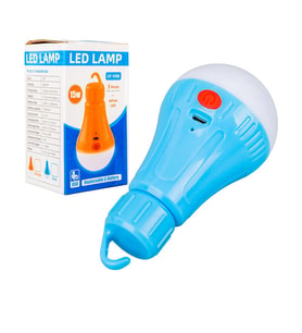 Powermaster Ly-V08 Kamp Aydınlatması Şarjlı Ampul 3 Kademeli Askılı Çadır Lambası Lion Pilli