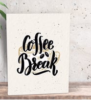 BK Gift Coffee Tasarımlı Dekoratif Mini Kanvas Tablo 15x20cm-45