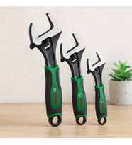 İngiliz Anahtar ve Kurbağacık Seti 3 Parça (6"-8"-10" / 150-200-250 mm)