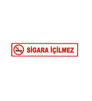 Sigara Içilmez Sticker - Ölçüler 15X3.5 (2 Adet))