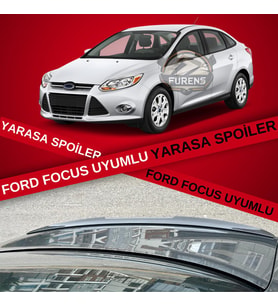 Ford Focus (2012-2018) 3, 3.5, 4 Sedan Kasa Bagaj Üstü Yarasa Spoiler