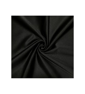 Siyah Kristal Pamuk Saten Kumaş 1 Metre ( 240 cm. eninde )