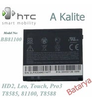 HTC  Uyumlu HD2 T8585 81100 T8588 Leo Touch Pro3 BB81100 A Kalite Batarya