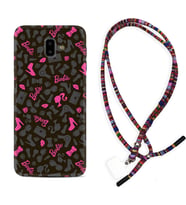 Samsung J6 Plus J7 Prime J7 Pro M20 Kılıf Boyun Asklı Rasta Silikon Barbie and Shoes 1413