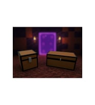Minecraft 2 Li Sandık Dekoratif Kutu - Masaüstü Saklama ve Düzenleyici Kutu