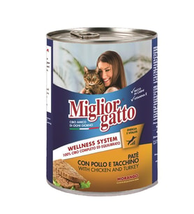 Miglior Gatto Pate Tavuk ve Hindili Kedi Konserve 400 Gr