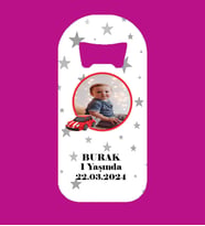 Kişiye Özel Arabalı Resimli Yıldızlar Magnet Açacak