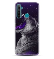 Realme 5i 5 Pro 6i 7 Pro 8 Kılıf Desemli Silikon Purple Leopar 1750