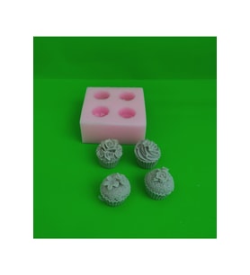 4 Lü Cup Cake Silikon Kalıp