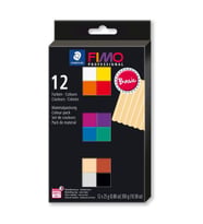 Staedtler Fimo Professional 12 Renk x 25 gr. Basic Renkler 