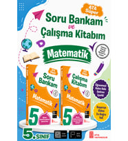 5. Sınıf Ata Süper Matematik Soru Bankam + Çalışma Kitabım Seti