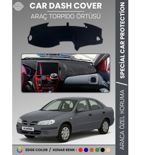 NİSSAN ALMERA EKRANLI (2000-2006) Torpido Örtüsü Premium Torpido Koruma Araca Özel UV Koruma