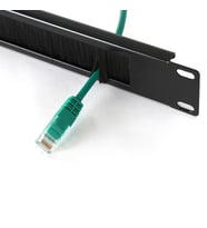 Rack Kabinet 1U 19'' Fırçalı Organizer Kablo Düzenleyici, Fırçalı Kapama Paneli