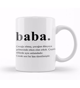 Babalar Günü Babaya Hediye Kupa Bardak Porselen