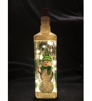 Kardanadam noel Işıklı şişe
