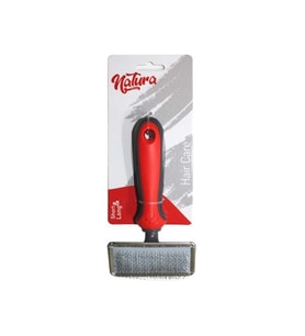 Natura Kedi Köpek Tüy Toplama Fırçası, İnce Uçlu Toplu Metal Çerçeve Fırça Medium MK9502