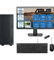 Asus Expertcenter P500MV Intel Core I5-13420H 64GB Ddr5 4tb SSD Freedos 4GB/GT730 100HZ IPS 27" Mon Minitower Masaüstü Bilgisayar WF5136216512B0DF25+Zettausbbellek