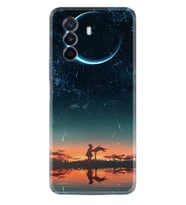 Huawei Nova Y70 Y90 Nova 9 SE  Kılıf Desemli Silikon Ay ve Kız 1720