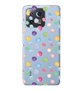 PrintiFy Xiaomi Mi 13 ile Uyumlu Water Color 6  Kamera Korumalı Şeffaf  Kılıf