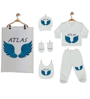 Pia Baby Gl 2204 İsme Özel Battaniye Zıbın Set
