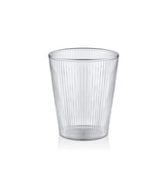 The Mia Striped Borosilikat Cam Bardak 400 ml (Şeffaf)