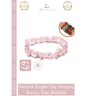 #Bileklik Doğal Taş Ayarlanabilir Şans Enerjisi Su Geçirmez Yengeç Burçları Burç Unisex Bileklik