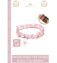#Bileklik Doğal Taş Ayarlanabilir Şans Enerjisi Su Geçirmez Yengeç Burçları Burç Unisex Bileklik