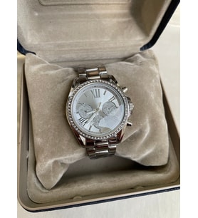 Zirkon Taşlı Quartz Gümüş Kadın Saati