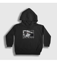 Presmono Unisex Çocuk Siyah Muzan Kibutsuji V2 Anime Demon Slayer Kimetsu No Yaiba Kapüşonlu Sweatshirt 308838tt