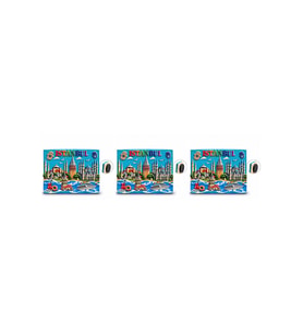 Kişiye Özel İstanbul Temalı Polyester Magnet 3'lü Set - Galata Kulesi