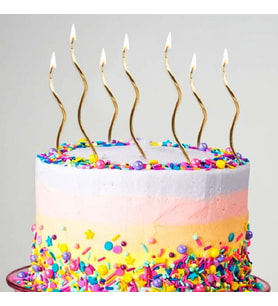 VIP KALİTE PARLAK METALİK ALTIN SPİRAL PASTA MUMU 6 ADET ALTIN DOĞUM GÜNÜ MUMU GOLD BIRTHDAY CANDLE