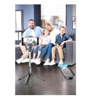 Mey İthalat® Kumandalı Tripod Telefon Tutucu Selfie Çubuğu 360 Derece Dönebilen