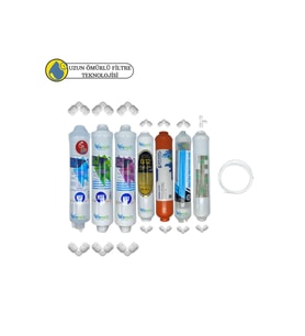 PWS Kapalı Kasa Su Arıtma uygun Sertifikalı 7li mebransız purefer+B12 Alkali+mineral+detox set