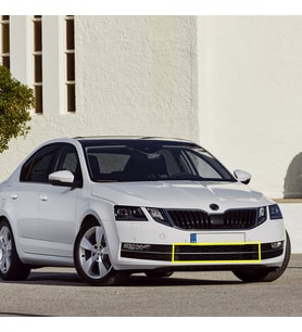 Skoda Octavia 2018-2020 Ön Tampon Orta Izgara Krom Çıtalı 5E0853677K