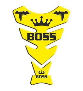 Universal Motosiklet Tank Pad Boss Sarı