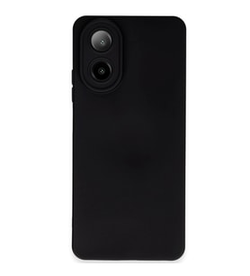 Oppo A38 Kılıf Nano İçi Kadife Silikon - Siyah