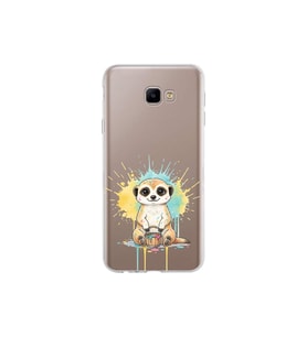 Samsung Galaxy J4 Core ile Uyumlu Splash Mirket Tasarımlı Şeffaf Silikon Kılıf