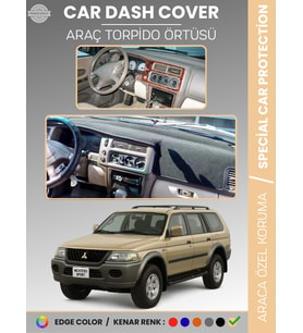MITSUBISHI MONTERO SPORT (1996-2009) Torpido Örtüsü Ön Göğüs Koruma Torpido Koruma Araca Özel