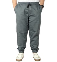 Mode XL Büyük Beden Erkek Keten Jogger Bahar 21911B Antrasit
