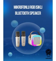 Bluetooth USB ve AUX Girişli Çok Fonksiyonlu Karaoke Hoparlör
