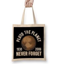 Pluto 1930 2006 Never Forget Planetary Science Bez Çanta Uzun Saplı