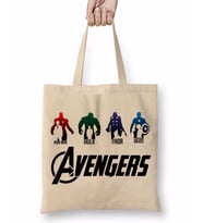 Avengers İron Man Hulk Thor Captain Amerika Bez Çanta Uzun Saplı