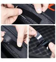 Araç Ev Ofis Çok Amaçlı Kaydırmaz Çift Taraflı Cırt Velcro Bant 16’lı Set 23x70mm Siyah