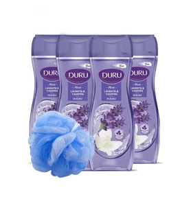 DuruDuru Moods Lavanta & Yasemin Duş Jeli Duş Lifi Ile Birlikte 4x450ml