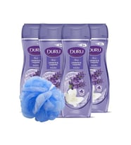 DuruDuru Moods Lavanta & Yasemin Duş Jeli Duş Lifi Ile Birlikte 4x450ml