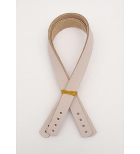 Angel Çanta Aksesuar Gerçek Deri 35X1.2 Cm Bej Renk Çanta Sapı