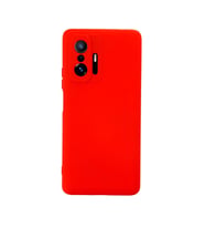 Xiaomi Mi 11t Pro Kılıf Nano İçi Kadife Silikon - Kırmızı