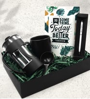 Özel Tasarımlı Kupa & Özel Tasarım Defter & French Press & Kişiye Özel Beyaz Touch Pen Kalem Hediye Seti