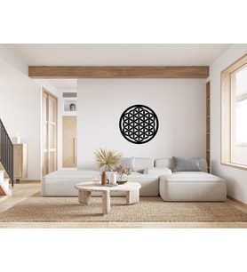 Dekoratif Mdf Yaşam Çiçeği (Siyah)